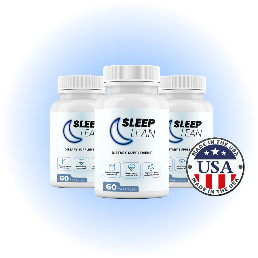 Sleep Lean three bottles plus banner